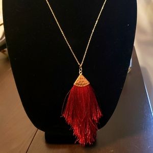 Long Statement Tassel Necklace